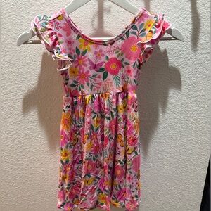 Floral Pink Kids Dress Little Sleepies